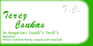 terez csukas business card